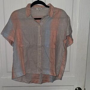 Madewell Women’s Striped Button Down
Size Small